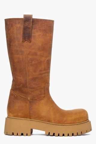 Stivale al polpaccio nabuk cuoio spazzolato Boomerang Cool Base