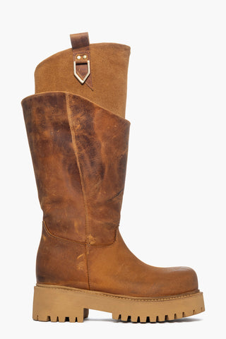 Stivale Boomerang Double 20 nabuk e camoscio cuoio spazzolato