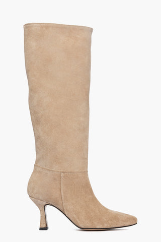 Stivale sotto la ginocchio camoscio cappuccino Love 2662