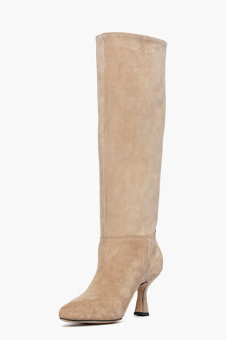 Stivale sotto la ginocchio camoscio cappuccino Love 2662