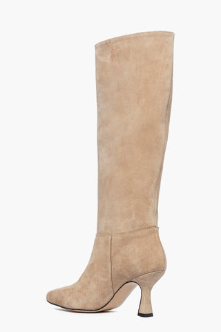 Stivale sotto la ginocchio camoscio cappuccino Love 2662