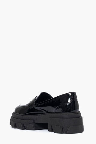 Wake 20 black patent moccasins