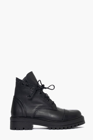 Ramona 1 black leather ankle boots