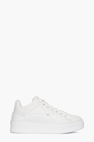 Sneakers pelle bianco con perlina Joyce 2