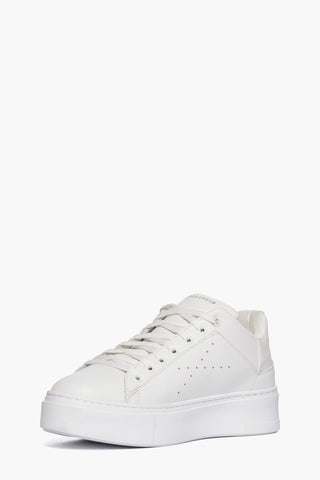 Sneakers pelle bianco con perlina Joyce 2