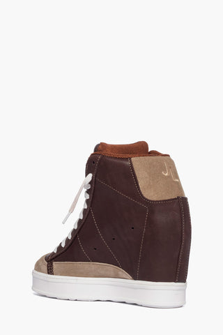 Sneakers pelle marrone e camoscio taupè Uppside 2