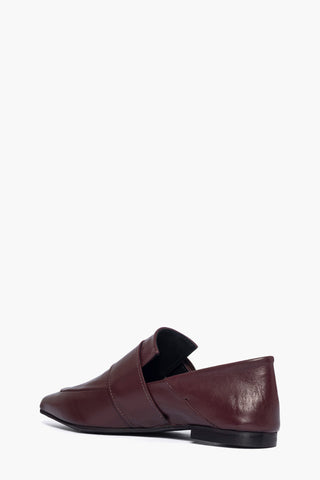 Nali - Scarpe Basse con Placca in Pelle Borgogna
