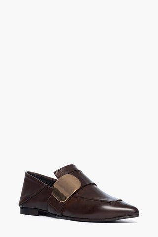Nali - Scarpe Basse con Placca in Pelle testa di moro