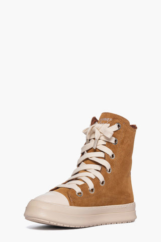 Tore Over - Sneakers camoscio cuoio laccio sottile  beige