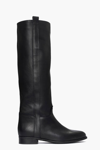 281 black leather boots