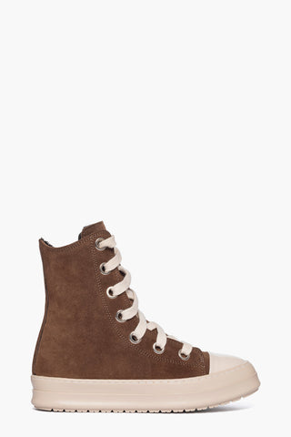 Tore Over - Sneakers camoscio marrone laccio sottile beige