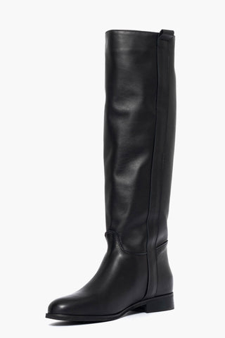 281 black leather boots