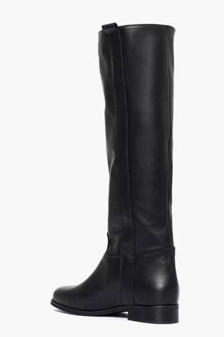 281 black leather boots