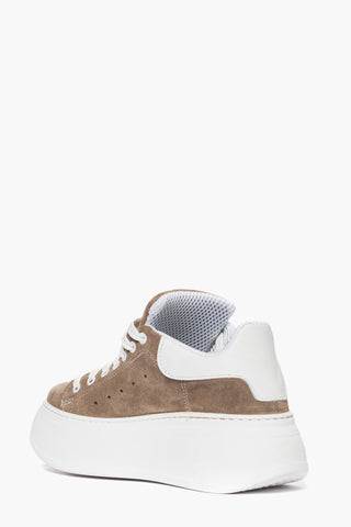 Lexa Two taupe suede sneakers