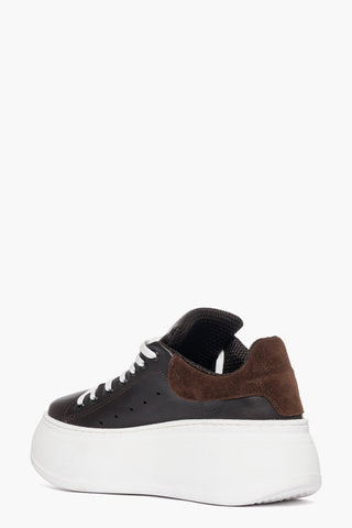 Sneakers pelle testa di moro e camoscio Lexa Two
