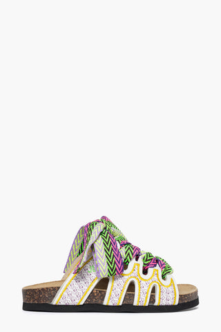 Ciabatta Cambridge Baby bianco multicolore JL