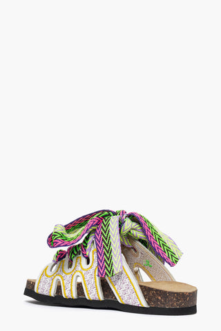Ciabatta Cambridge Baby bianco multicolore JL