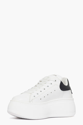 Zapatillas Lexa Two de piel en blanco y negro.