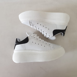 Lexa Two black and white leather sneakers