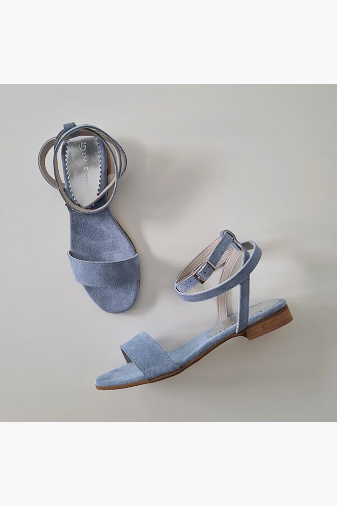 Sandalo Estate camoscio celeste – Lia Diva - Main Image