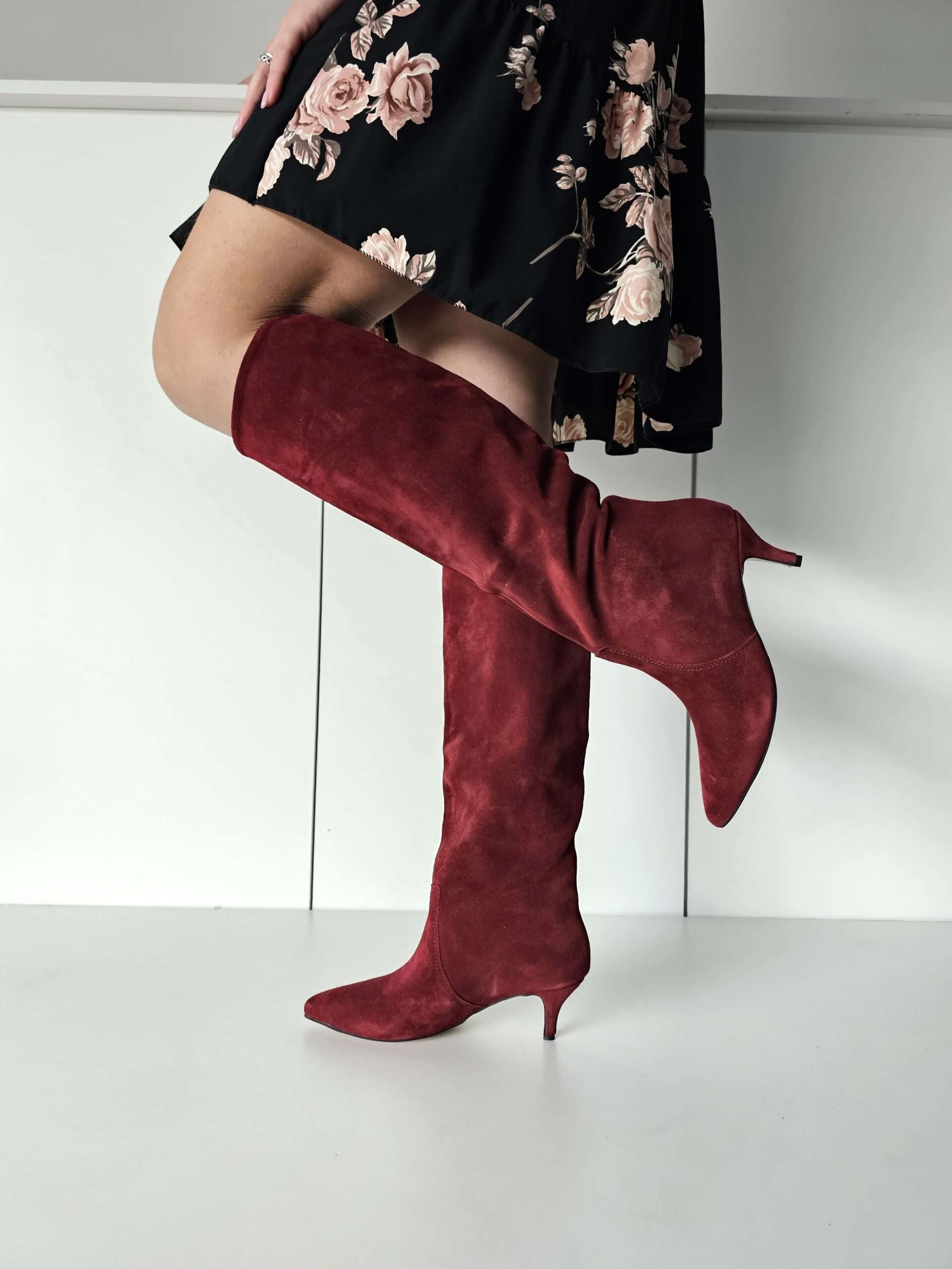 Stivali in camoscio bordeaux Agua Lia Diva - Main Image