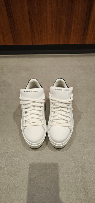 Sneakers pelle bianco e pelle nero perla Chicago