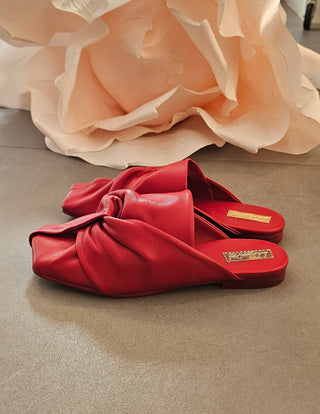 Sabot pelle rosso Rosy 18
