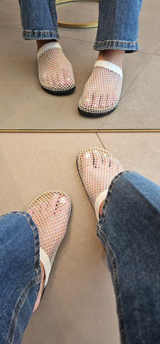 Sabot rete con strass Vera Lux