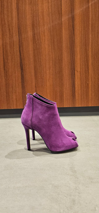 Tronchetti camoscio viola Sidney 105 tacco 11